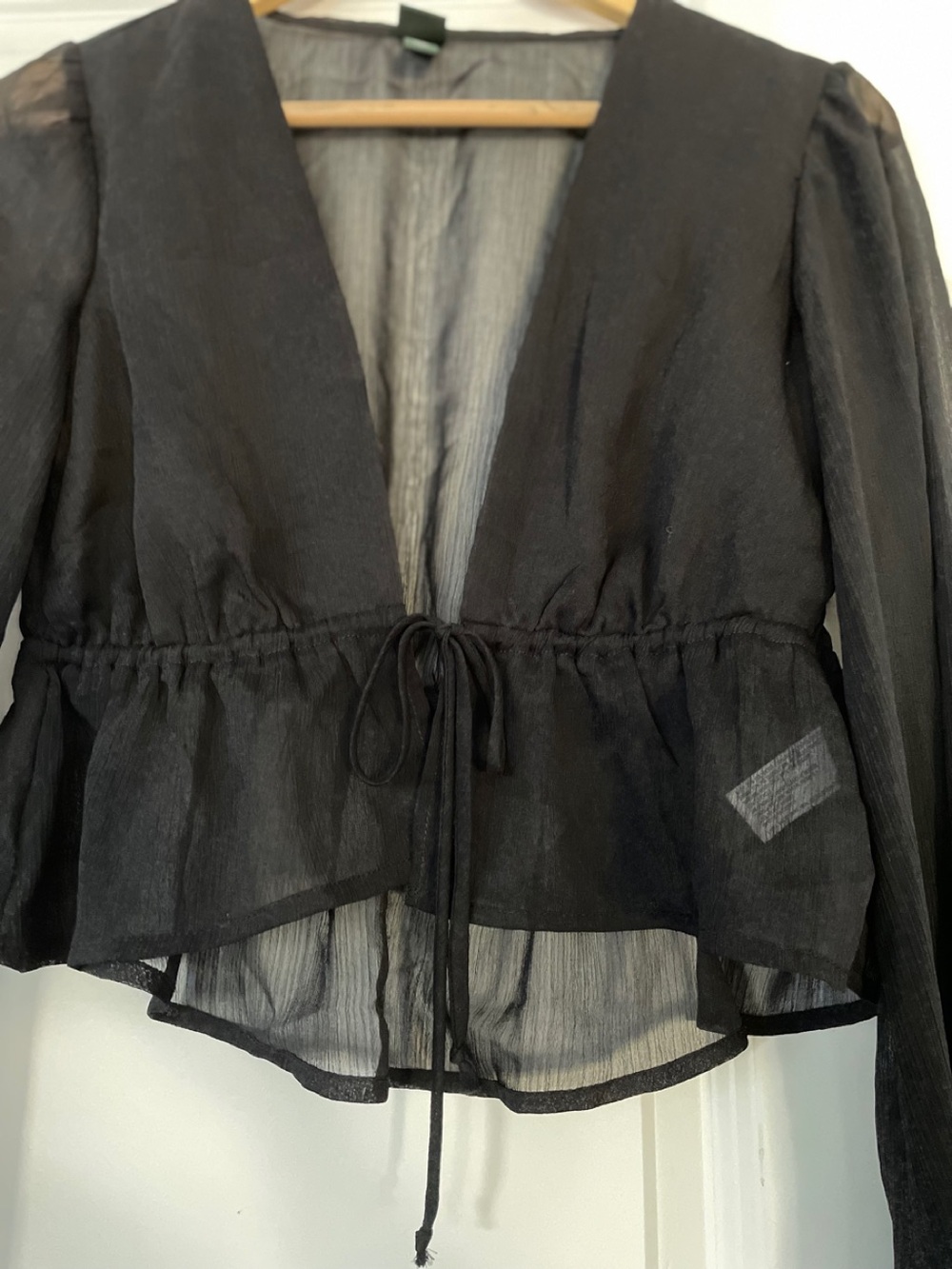 Wild Fable Cropped Party Ready Top Size S Black Witchy Dark Romantic Goth